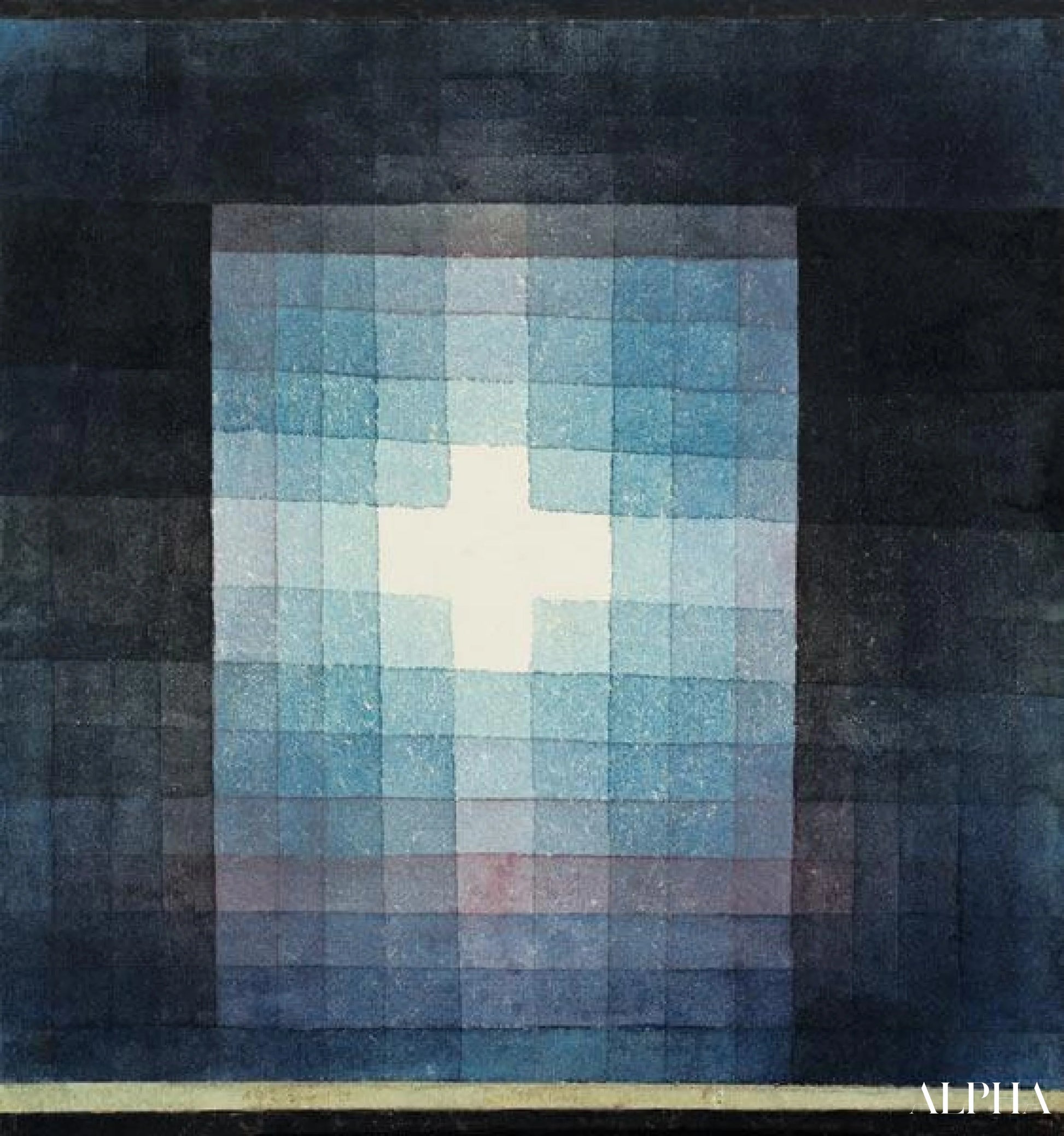 キリスト教の墓標の十字架 - パウル・クレー - 高級絵画および絵画の複製