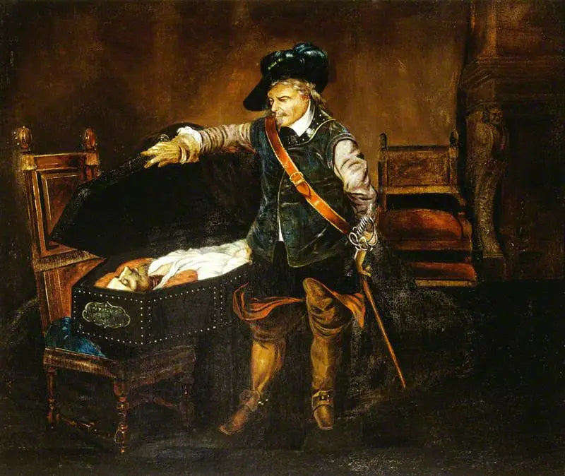 クロムウェルがチャールズ1世の遺体を見つめる - ポール・ドラロッシュ

Source:
Cromwell contemplant le corps de Charles Ier - Paul Delaroche