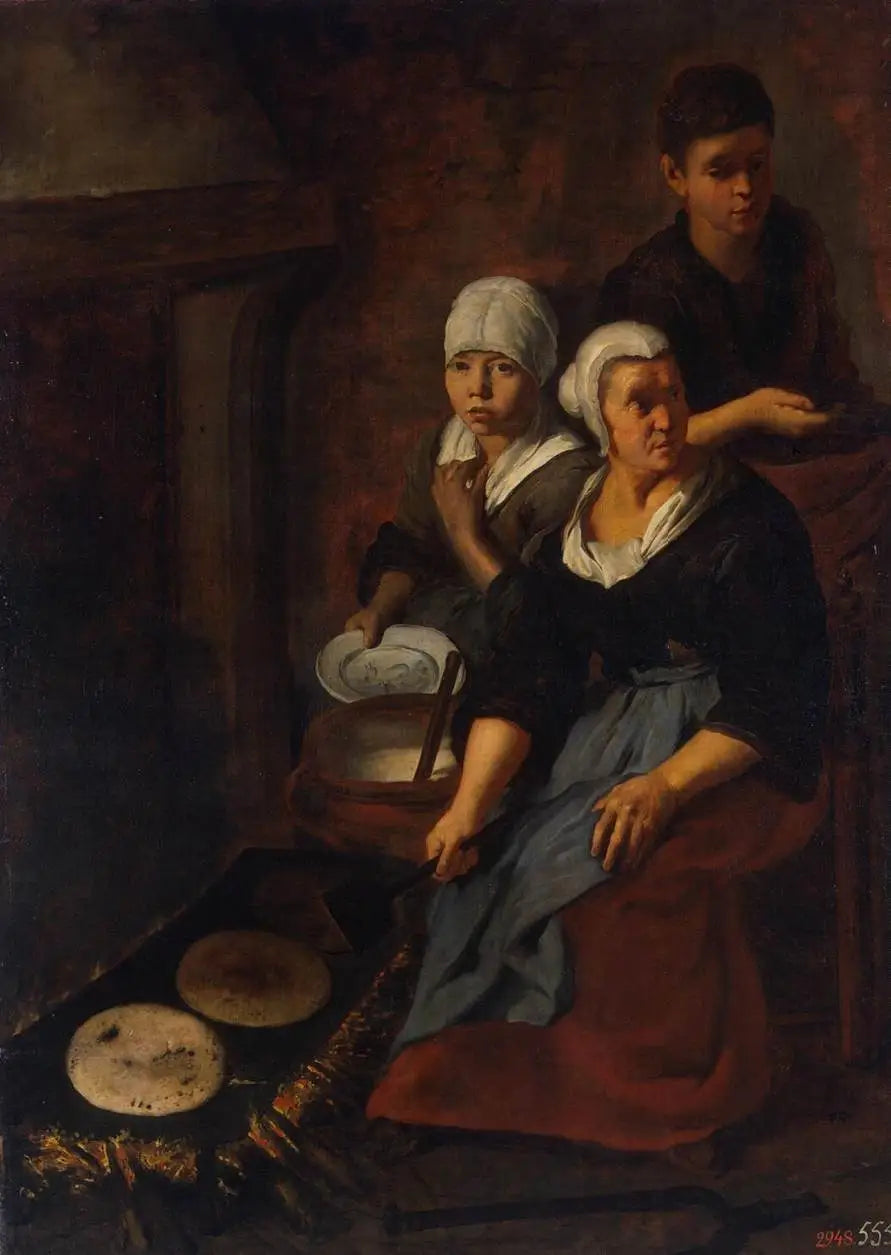 平らなクレープの焼き方 - バルトロメ・エステバン・ムリリョ

Source:
Cuisson de galettes plates - Bartolomé Esteban Murillo