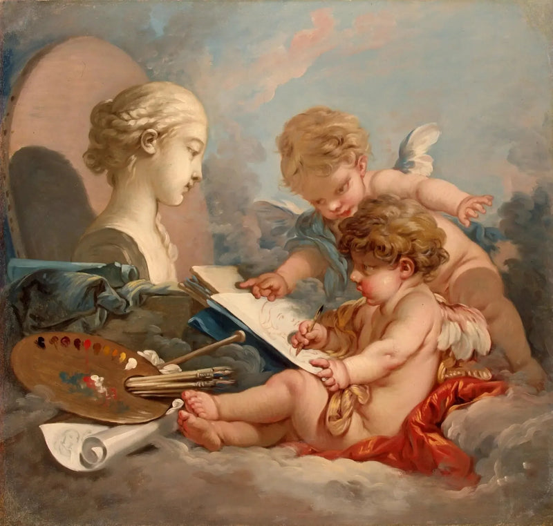 キューポンド。絵画の寓意 - フランソワ・ブーシェ

Source:
Cupidons. Allégorie de la peinture - François Boucher