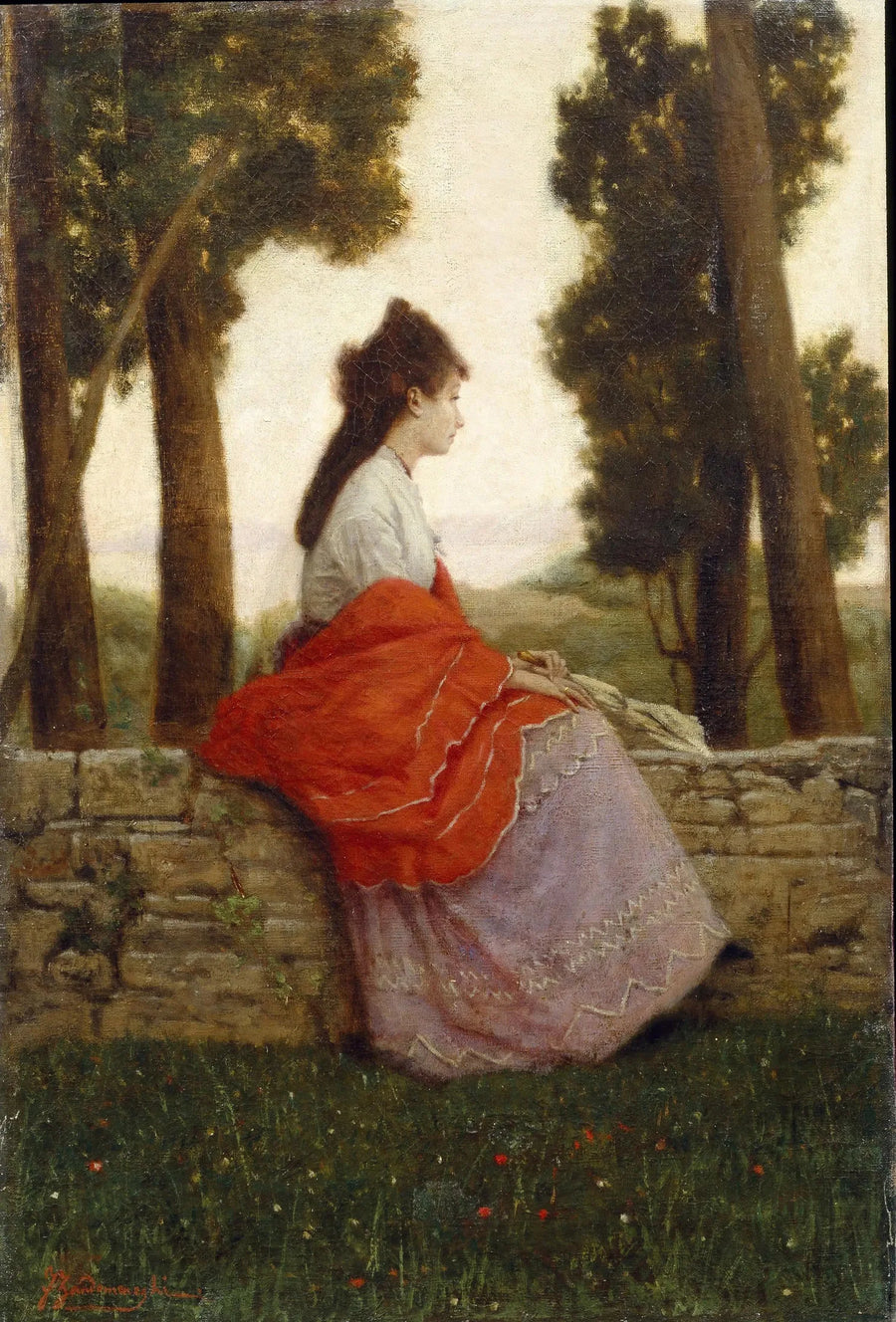 公園の女性 - フェデリコ・ザンドメネギ