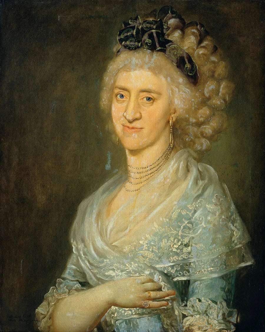 Damenbildnis - Barbara Krafft image 1 reproduction artisanale de tableau