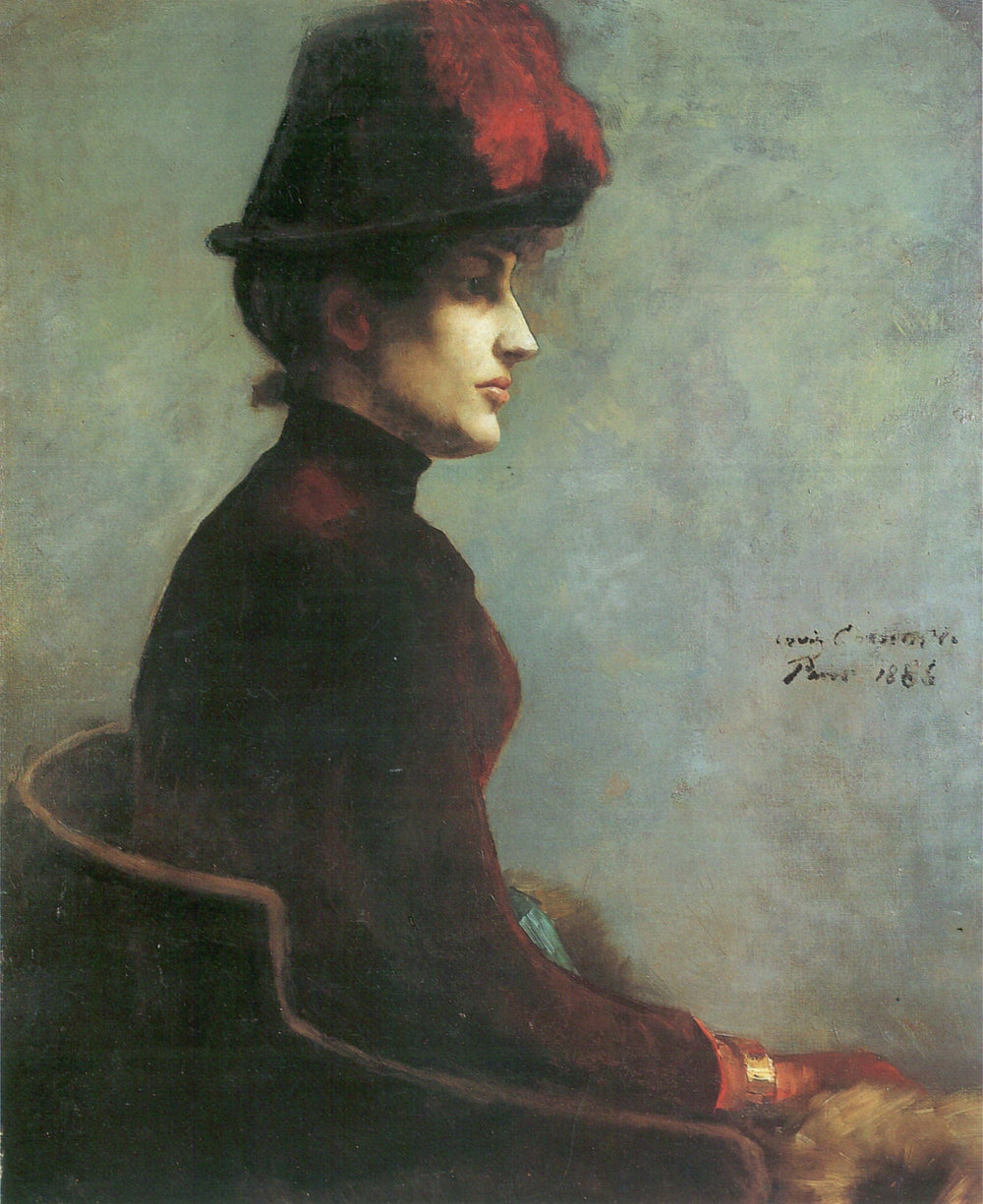 Damenbildnis - Lovis Corinth image 1 copie de tableau peinte à la main