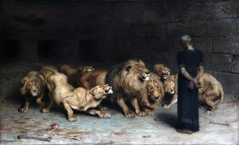 ダニエルとライオンの穴の中 - ブリトン・リヴィエール

Source:
Daniel dans la fosse aux lions - Briton Rivière