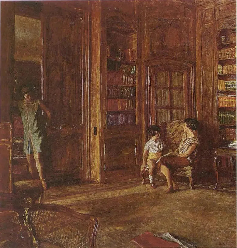 図書館で - エドゥアール・ヴィヤール