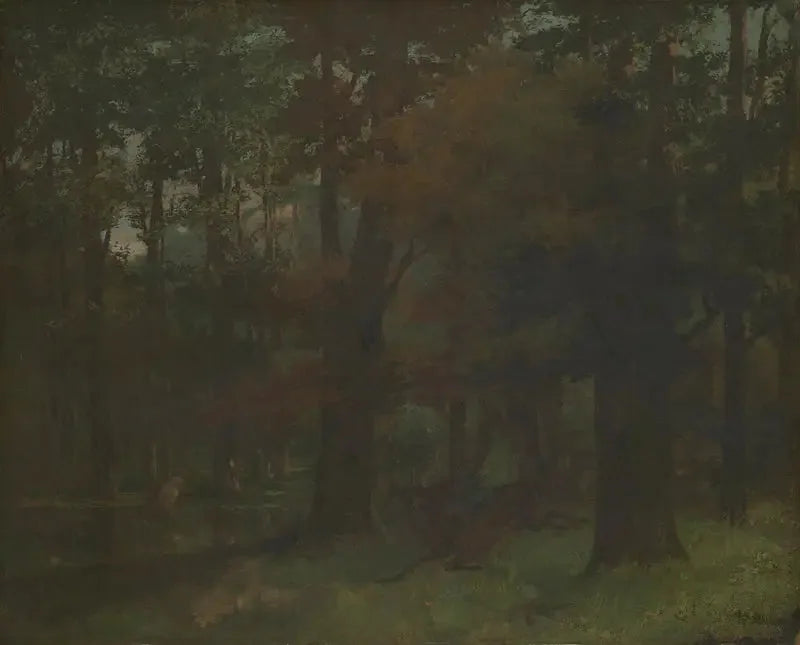 森の中 - ギュスターヴ・クールベ