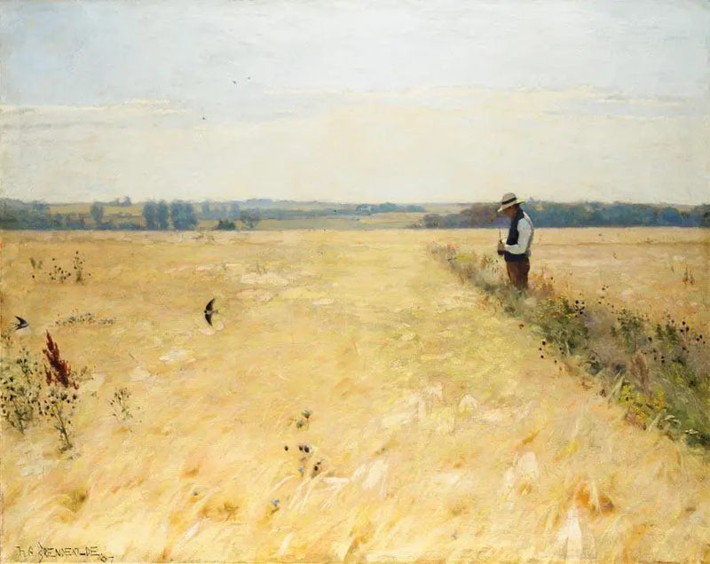 トウモロコシ畑で。 - H. A. Brendekilde

Source:
Dans le champ de maïs. - H. A. Brendekilde