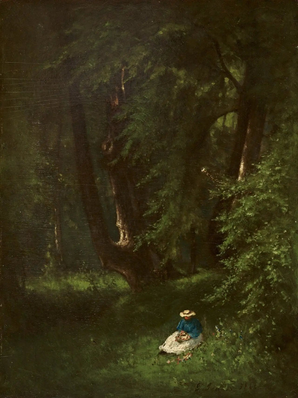 Dans les bois - George Inness image 1 tableau peint à l’huile sur toile