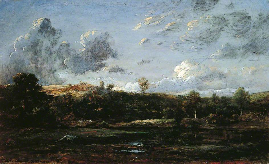 Dans les Landes - Théodore Rousseau image 1 reproduction artisanale de tableau