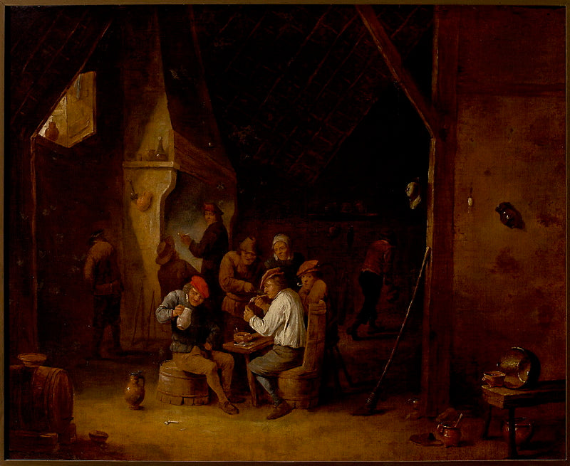 Dans une taverne - David Teniers le Jeune - Alpha Reproduction