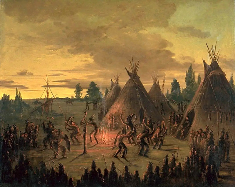 戦争の踊り、スー族 - ジョージ・キャトリン

Source:
Danse de guerre, Sioux - George Catlin