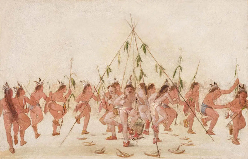緑色のトウモロコシの踊り、ヒダツァ族 - ジョージ・キャトリン

Source:
Danse du maïs vert, Hidatsa - George Catlin