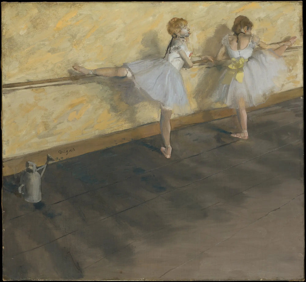 Danseuses à la barre - Edgar Degas image 1 reproduction de peinture à l’huile