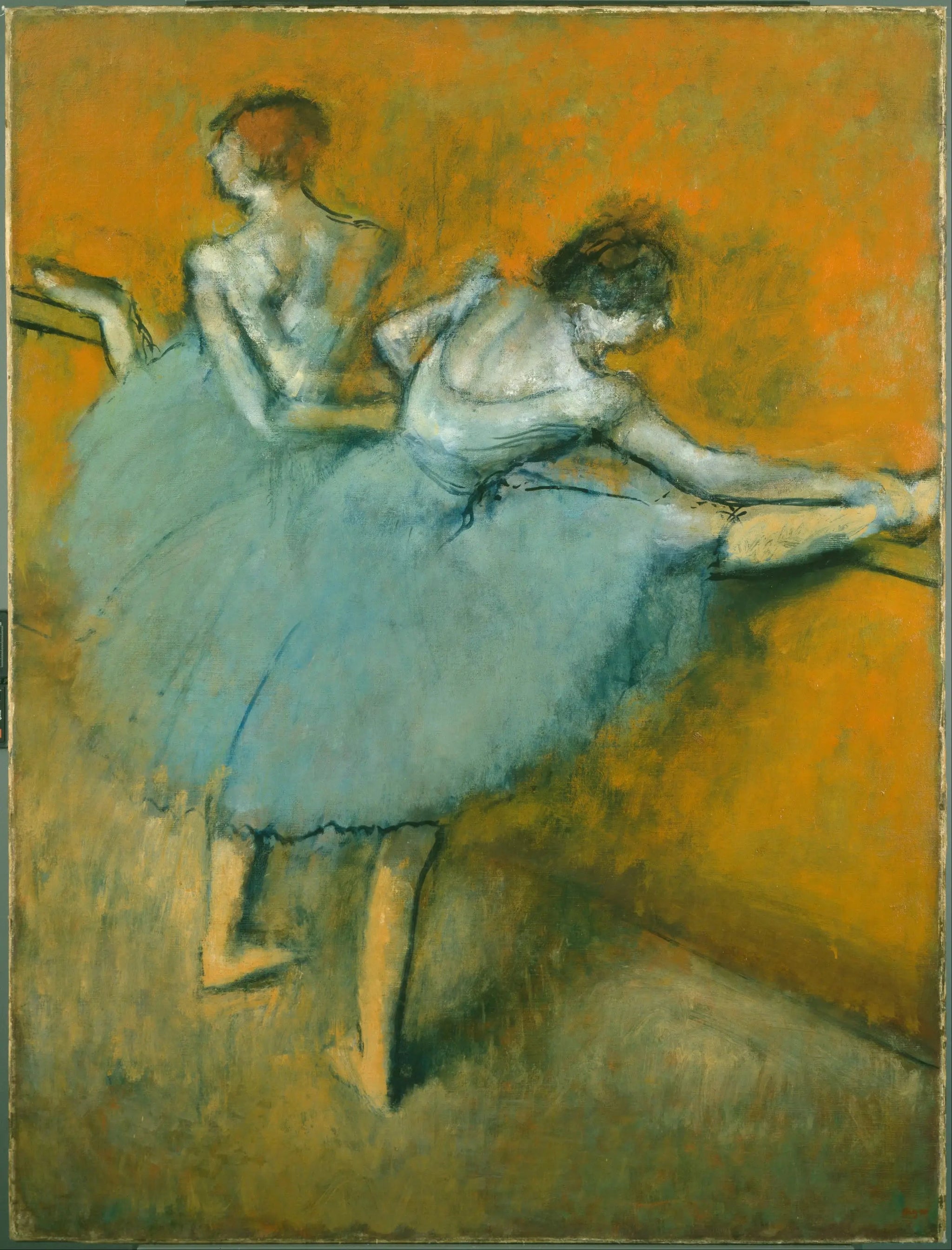 Danseuses à la barre - Edgar Degas image 1 copie peinte à la main à l’huile