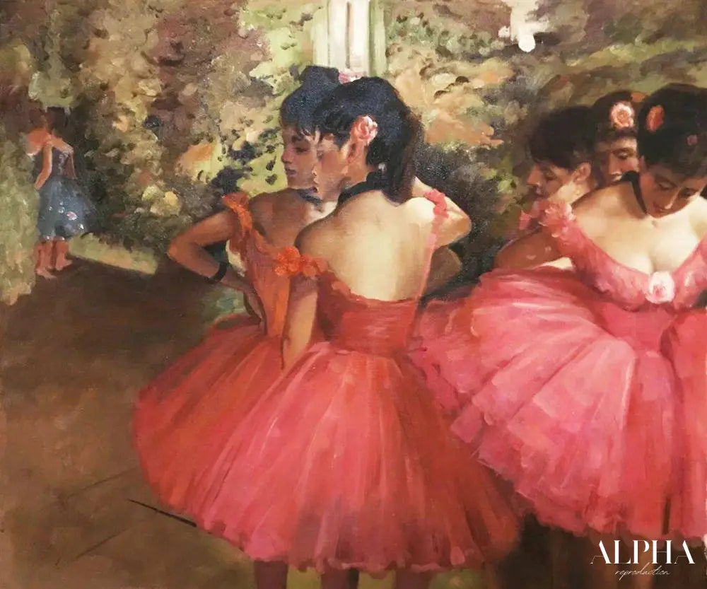 Danseuses en rose - Edgar Degas - Reproductions de tableaux et peintures haut de gamme