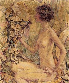 Daphné - Robert Lewis Reid image 1 reproduction artisanale de tableau