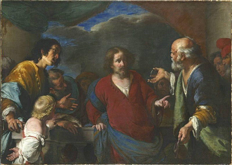 Das Gleichnis vom Zinsgroschen - Bernardo Strozzi