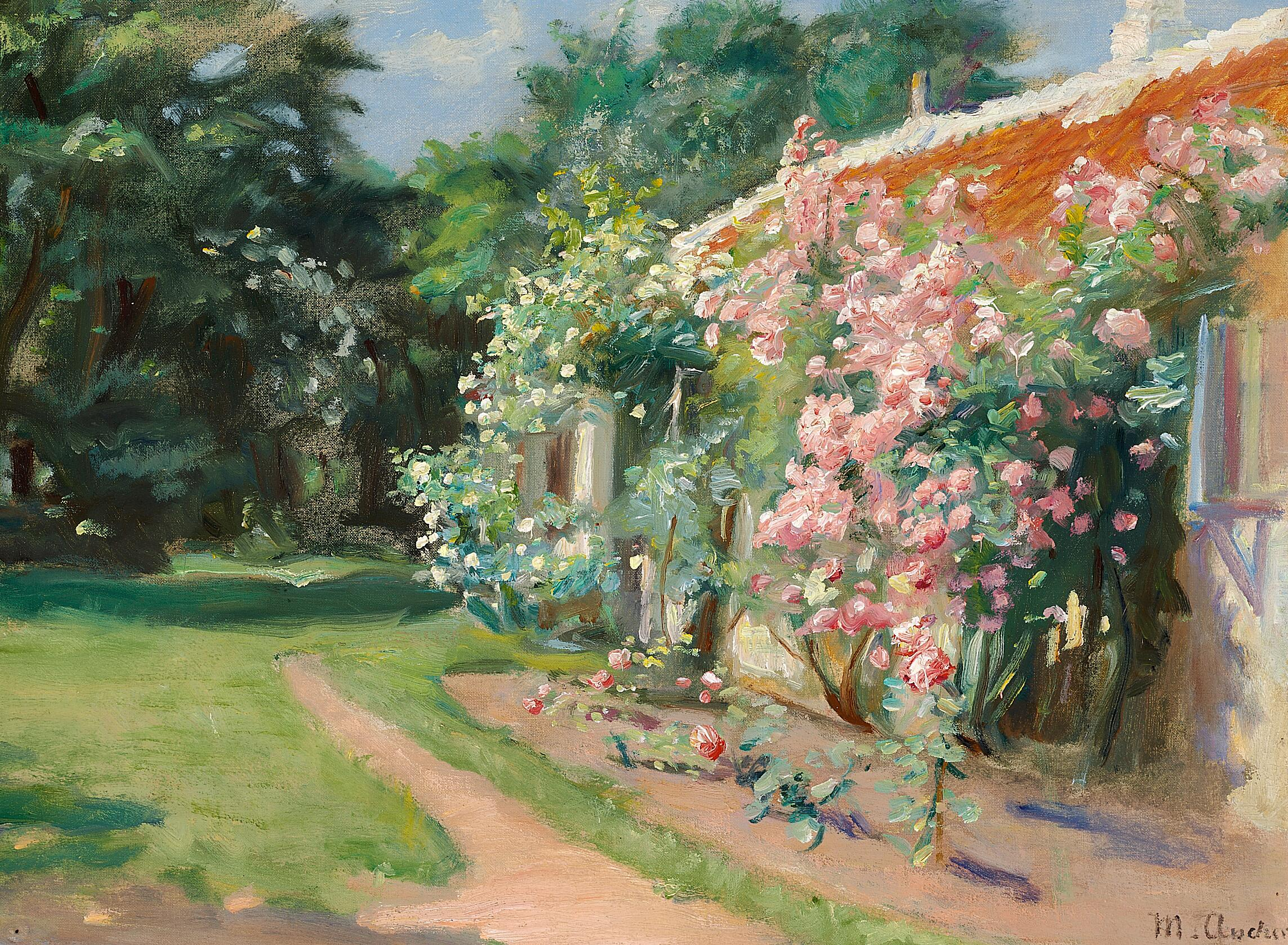 De notre ancien jardin à Skagen. - Michael Peter Ancher image 1 reproduction réalisée par Alpha Reproduction