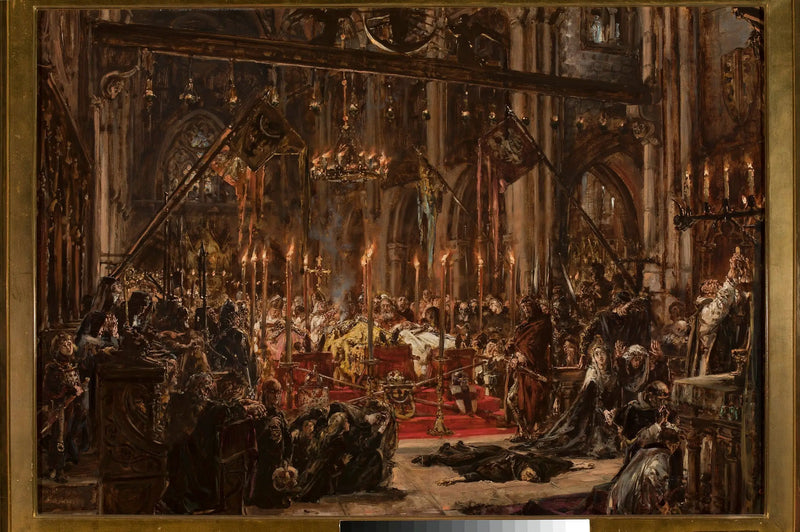 レグニッツの敗北、「ポーランド文明史」シリーズ - ヤン・マテイコ

Source:
Défaite de Legnica, de la série « Histoire de la civilisation en Pologne » - Jan Matejko
