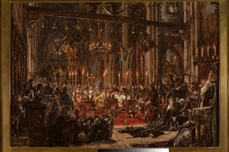 レグニッツの敗北、「ポーランド文明史」シリーズ - ヤン・マテイコ

Source:
Défaite de Legnica, de la série « Histoire de la civilisation en Pologne » - Jan Matejko