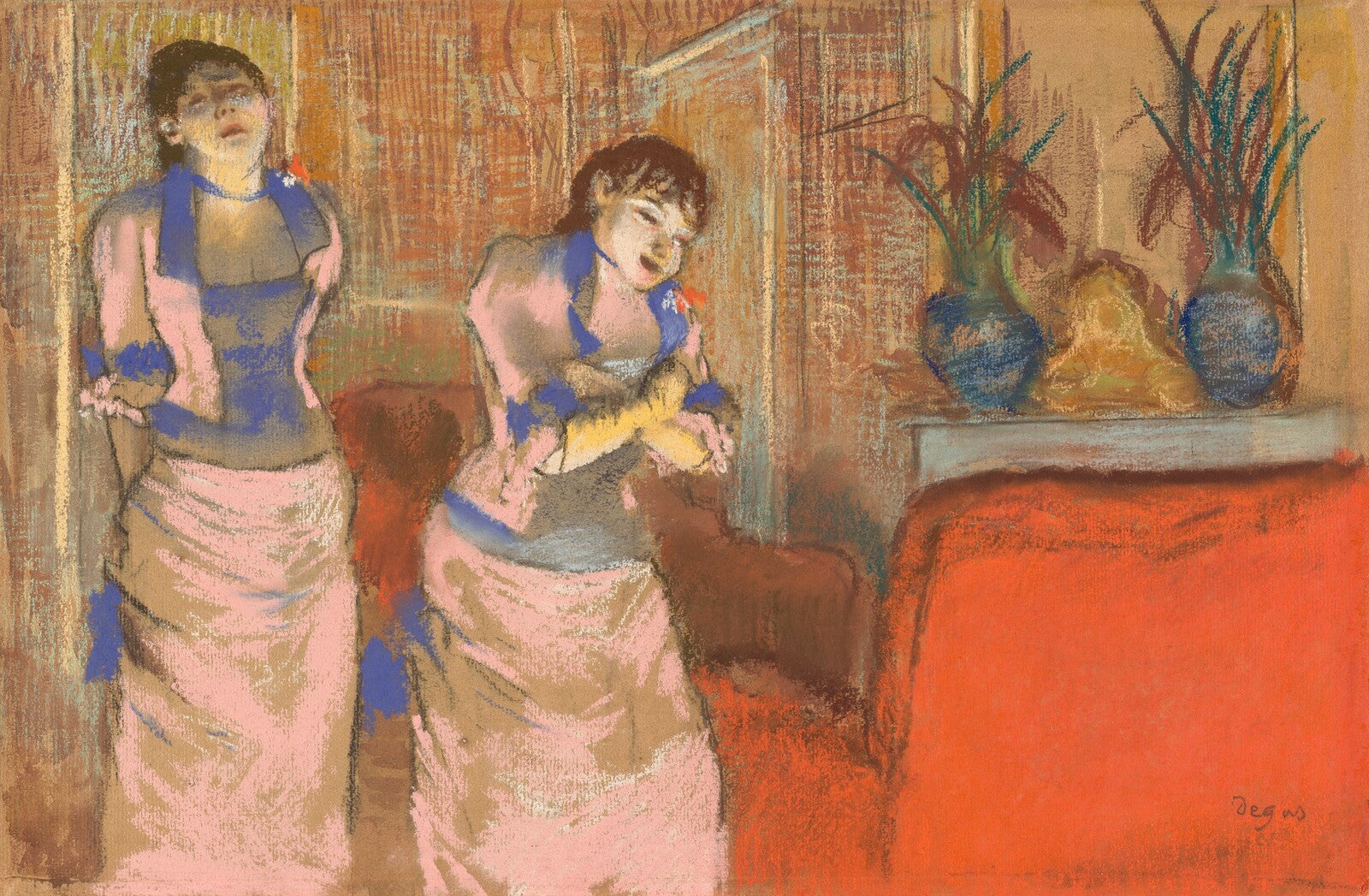 Two Women, Edgar Degas, c. 1878/1880 — pastel, National Gallery of Art