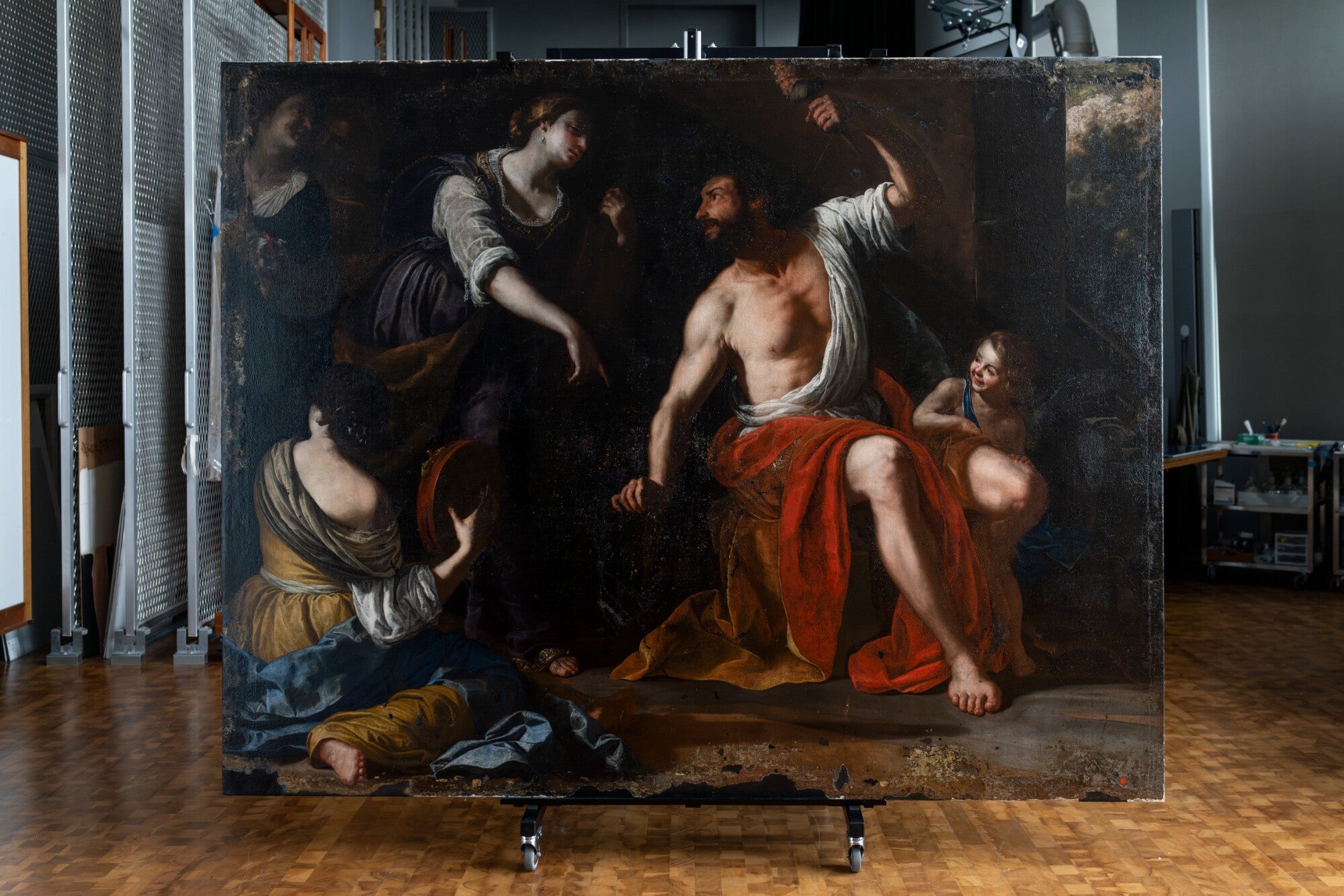 Hercule et Omphale, Artemisia Gentileschi, vers 1635–1637, collections Sursock