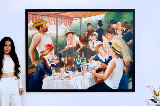 Déjeuner des Canotiers (Renoir) - Alpha Reproduction | 160 x 120 cm Reproductions de tableaux à la peinture à l’huile