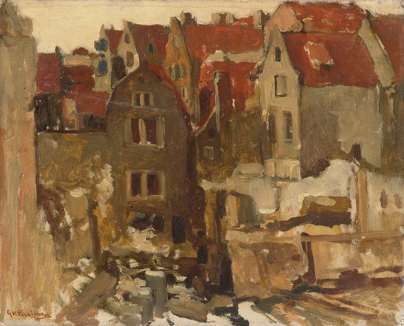 Démolition du Grand Bazar de la Bourse sur le Nieuwendijk à Amsterdam. - George Hendrik Breitner