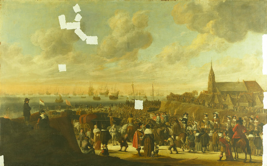 Le départ de Charles II, roi d'Angleterre, de Scheveningen, le 2 juin 1660. - Cornelis Beelt