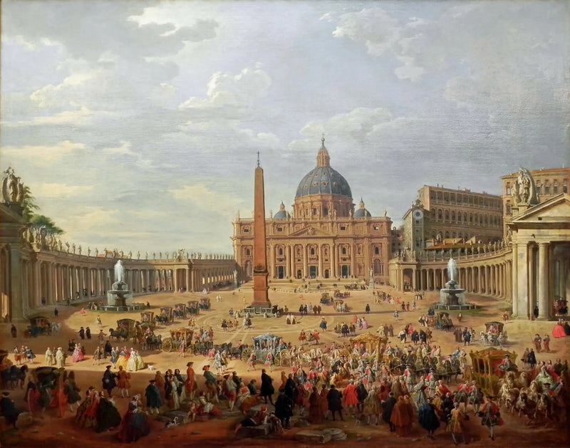 ジョワズール公爵のサンピエトロ広場からの出発 - ジョバンニ・パオロ・パニーニ

Source:
Départ du duc de Choiseul de la Piazza di San Pietro - Giovanni Paolo Panini
