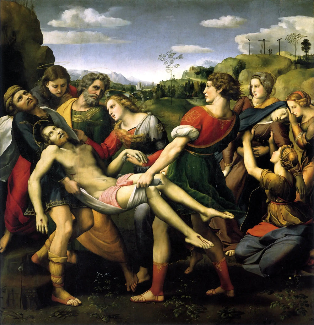 Déposition Borghèse - Raphaël Sanzio image 1 reproduction de peinture à l’huile