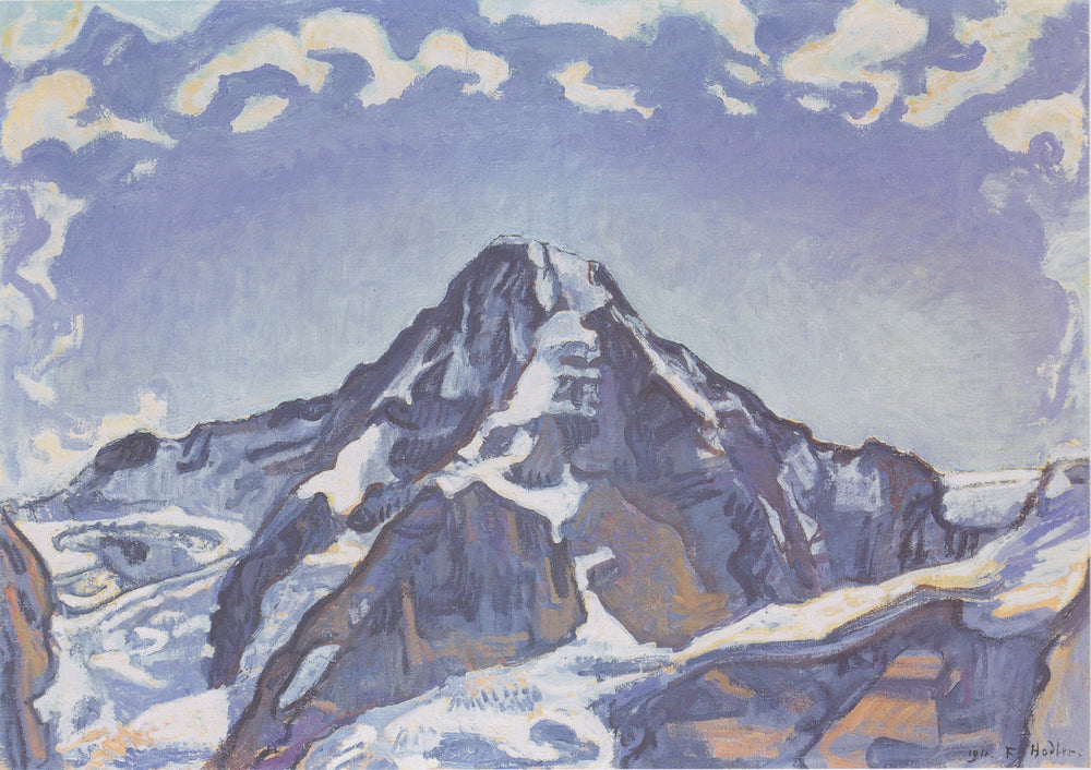 Der Mönch mit Wolken - Ferdinand Hodler image 1 reproduction artisanale de tableau