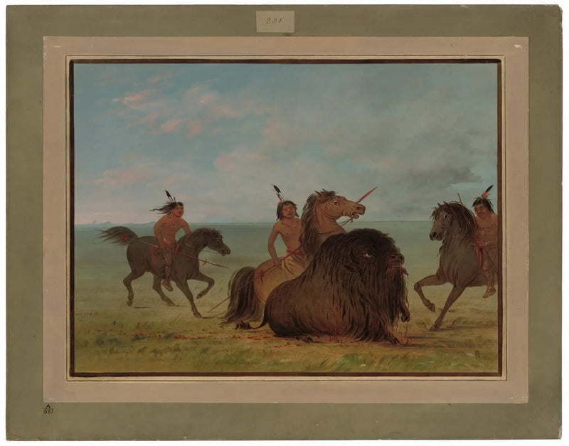 デ・カマンシーズが雄のバイソンを放つ - ジョージ・キャトリン

Source:
Des Camanchees lancent un bison mâle - George Catlin