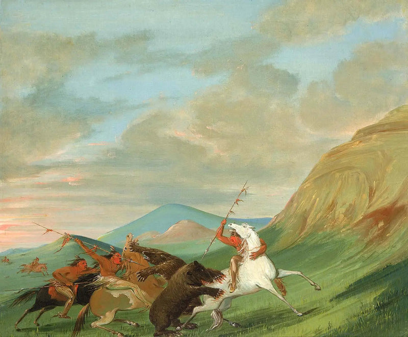 グリズリーが馬に乗ったインディアンを襲う - ジョージ・キャトリン

Source:
Des grizzlis attaquent des Indiens à cheval - George Catlin
