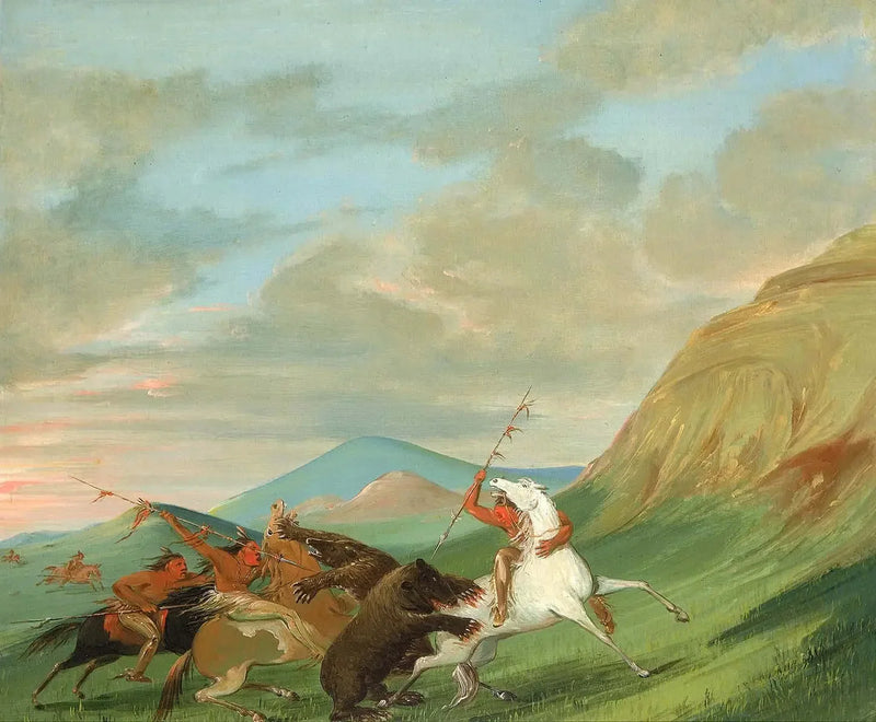 グリズリーが馬に乗ったインディアンを襲う - ジョージ・キャトリン

Source:
Des grizzlis attaquent des Indiens à cheval - George Catlin