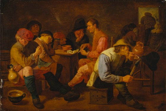 Des paysans dans une auberge - Adriaen Brouwer