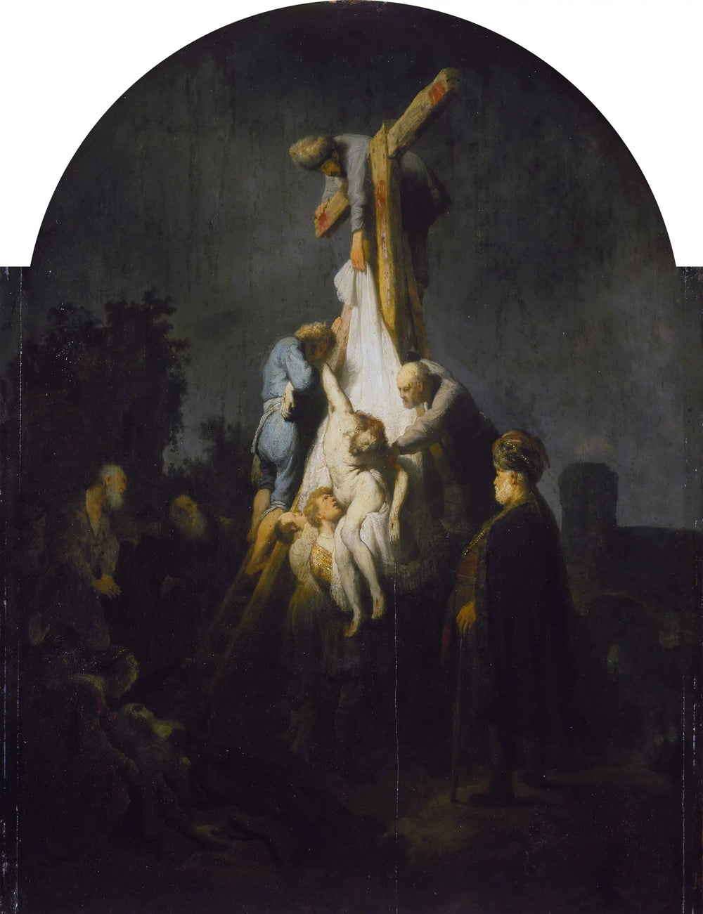 Descente de croix - Rembrandt image 1 copie peinte à la main à l’huile