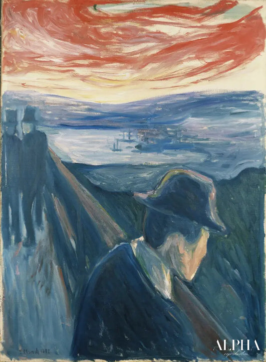 Désespoir - Edvard Munch - Reproductions de tableaux et peintures haut de gamme