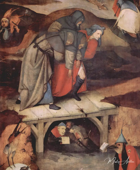 Détail du triptyque de La Tentation de saint Antoine, vers 1501 - Jérôme Bosch - Reproductions de tableaux et peintures haut de gamme