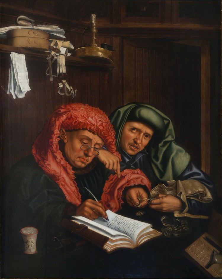 Deux agents des douanes - Marinus van Reymerswale - Alpha Reproduction