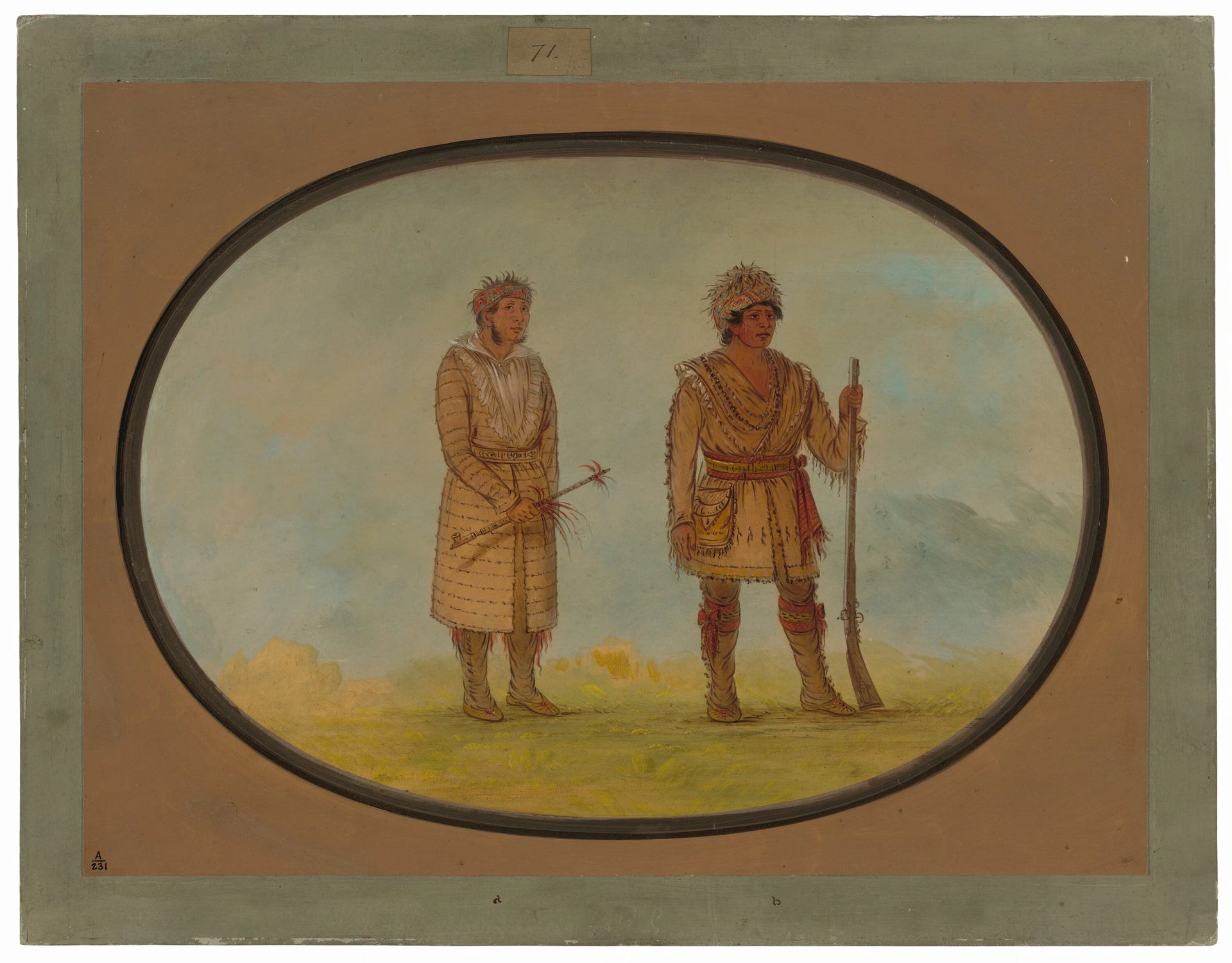 Deux chefs Cherokee - George Catlin