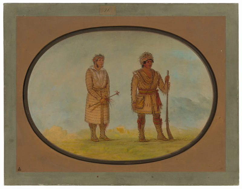 Deux chefs Cherokee - George Catlin
