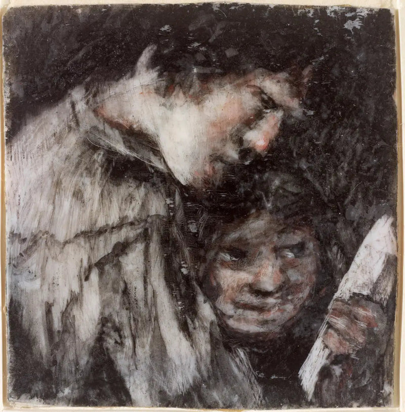 本を見ている二人の子供 - フランシスコ・ゴヤ