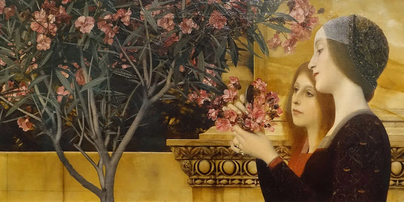 ローリエの花を持つ二人の少女 - グスタフ・クリムト