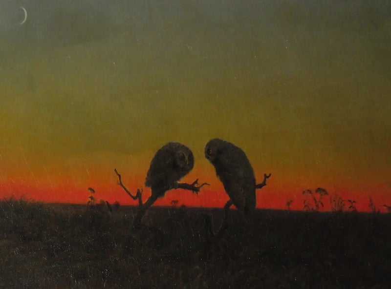 夕暮れ時の二つのフクロウ - マーティン・ジョンソン・ヒード

Source:
Deux hiboux au coucher du soleil - Martin Johnson Heade
