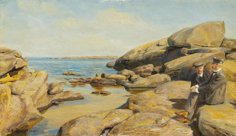 ボーンホルムのビーチにいる二人の男性 - H. A. Brendekilde

Source:
Deux hommes sur une plage de Bornholm. - H. A. Brendekilde