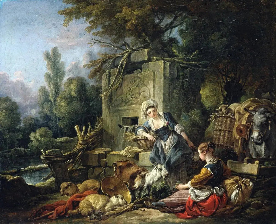 素朴な井戸のそばにいる二人の農婦 - フランソワ・ブーシェ

Source:
Deux paysannes près d'une fontaine rustique - François Boucher