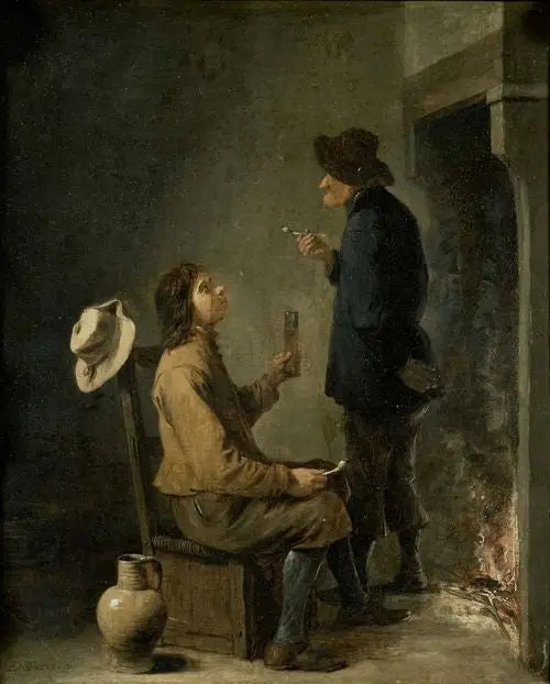 煙を吸う二人の農民と暖炉 - デイヴィッド・テニエール・ル・ジュヌ

Source:
Deux paysans fumeurs devant un foyer - David Teniers le Jeune
