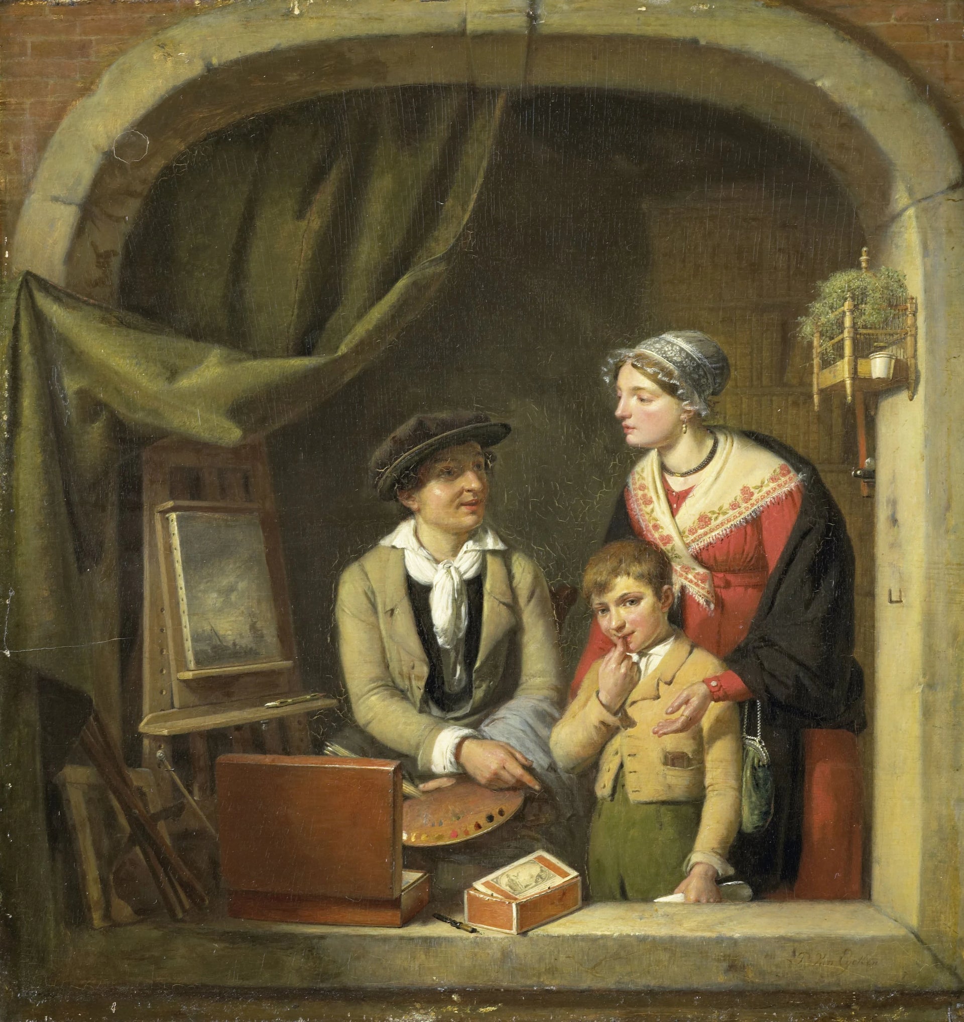 « Devenir peintre » - Jean Baptiste Van Eycken (peintre 1800-1861)