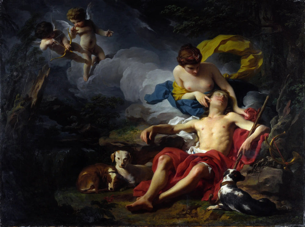 Diane et Endymion - Pierre Subleyras image 1 tableau peint à l’huile sur toile